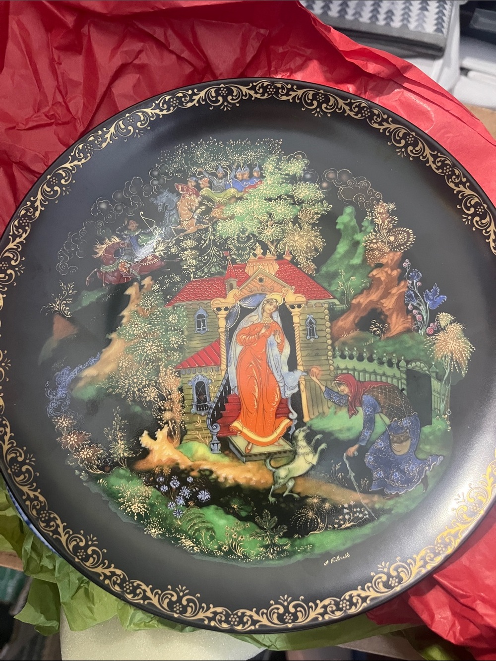 VTG Russian Legends Collectors plate “The tale of the dead princess..”  602